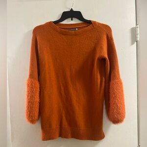 Anthropologie Burnt Orange Sz‎ XS Knit Top
